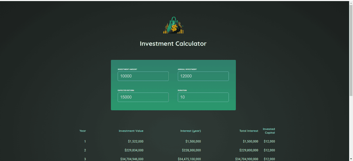 Investment Calculator